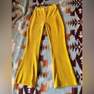 Urban Outfitters Velvet Ribbed Flare Pants